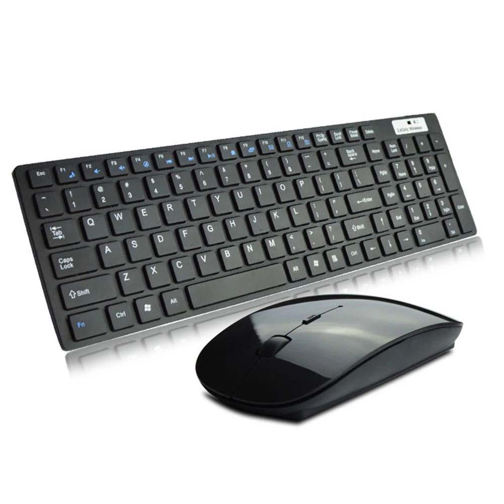 

Ultra thin White 2.4GHz Wireless Keyboard and mouse Ergonomics design mini Keyboard mouse set J19T for pc notebook gaming