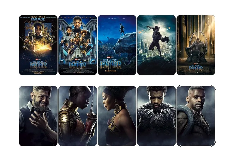 10 шт./лот Черная пантера постер фильма Коллекционная наклейка карточка ручная работа Ремесло Украшение скрапбукинг планировщик наклейка s 1607
