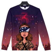 Ужас ТВ серии странные вещи Сезон 3 3d принт круглый вырез Толстовка для мужчин/женщин повседневная одежда Harajuku с круглым вырезом