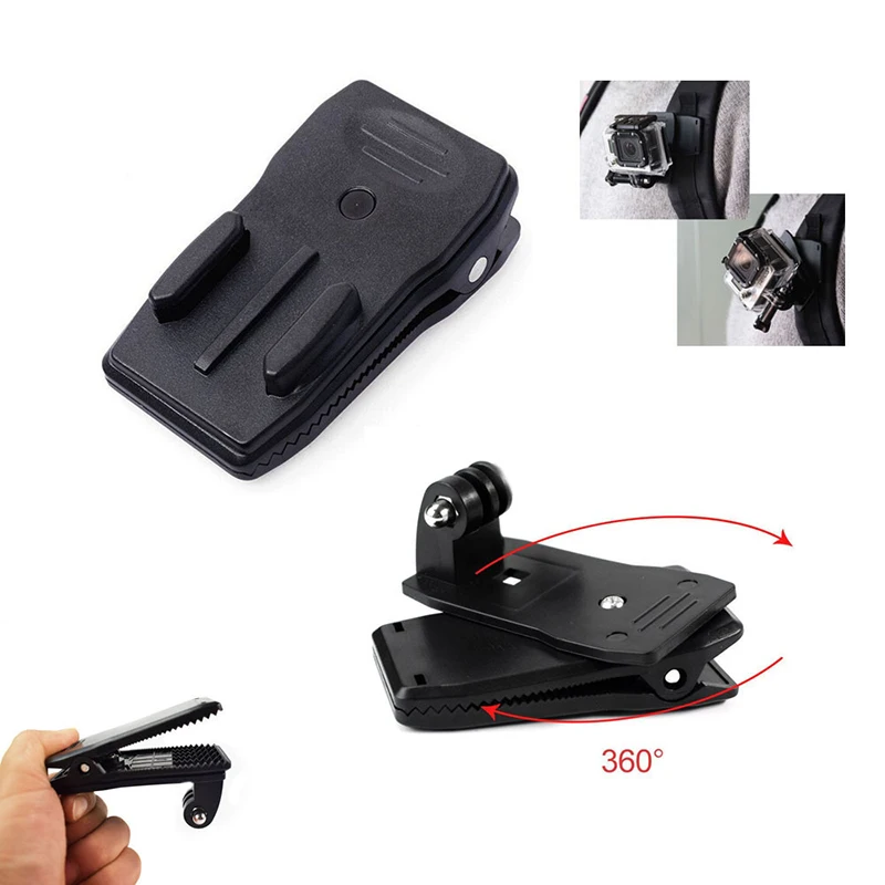 

Go Pro Accessories 360-Degree Rotation Clip For GoPro Hero 6 5 4 3+ 3 2 1 for Xiaomi yi for SJCAM for SJ4000 VP512