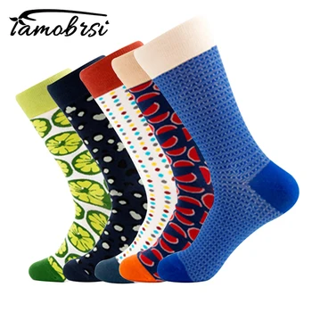 

Funky Crew Lemon Watermelon Fruit Men's Personality Couples Socks Funny Happy Socks Cotton Women Socks Female Thermal Socks Male