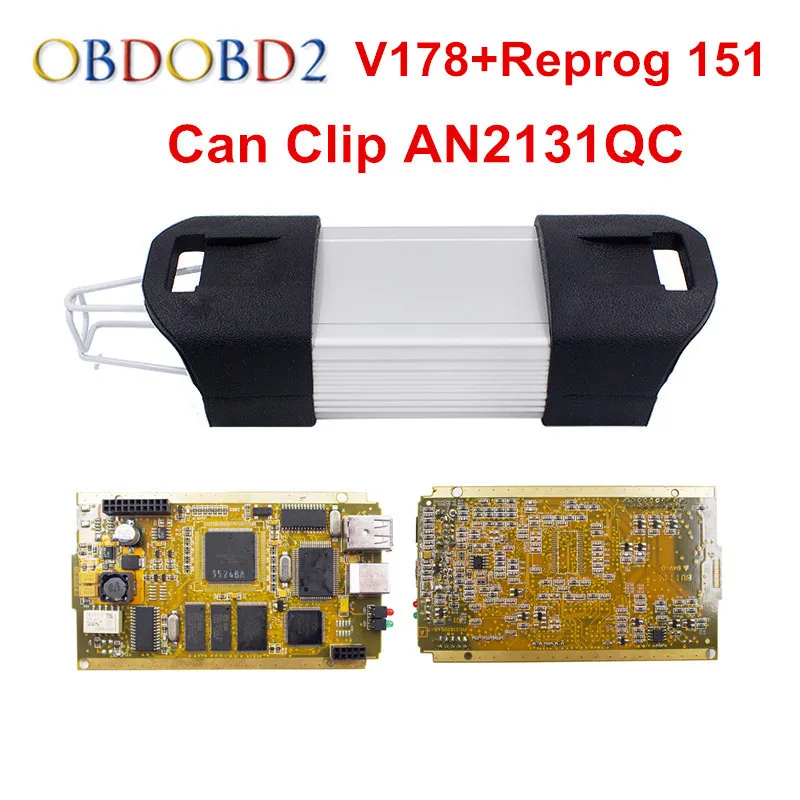  Volle Chip Können Clip V178 OBD2 Diagnose Werkzeug Mit 15 Sprachen Können Clip Goldene Seite Volle 