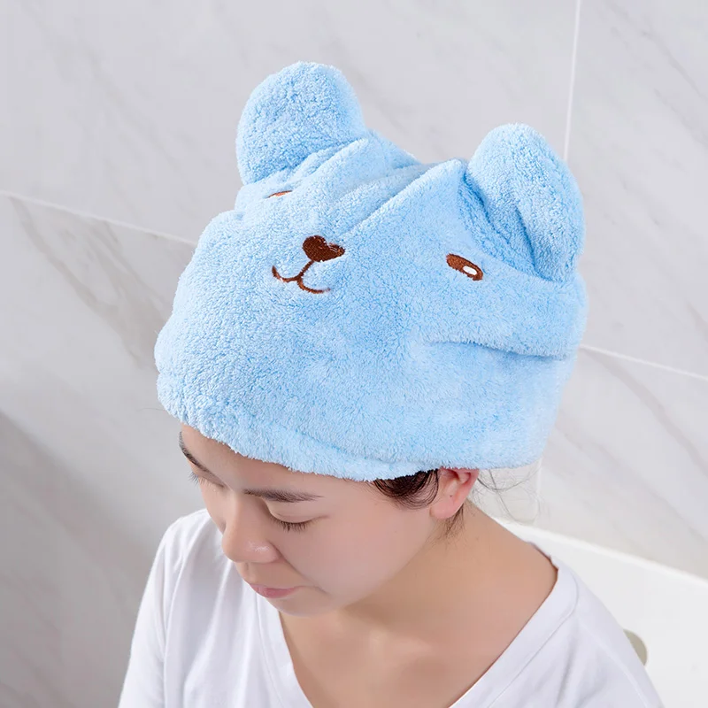 Children 's Special Dry Hair Cap Towel Strong Absorbing Drying Long