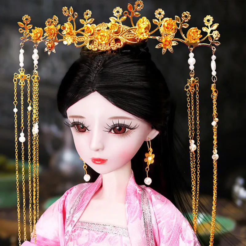 Этнические полностью силиконовые виниловые куклы Bjd 1/3 с классическим макияжем
