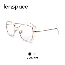 Женские прозрачные линзы, оправа, женские квадратные очки по рецепту, ретро оптические оправы, брендовые дизайнерские корейские очки