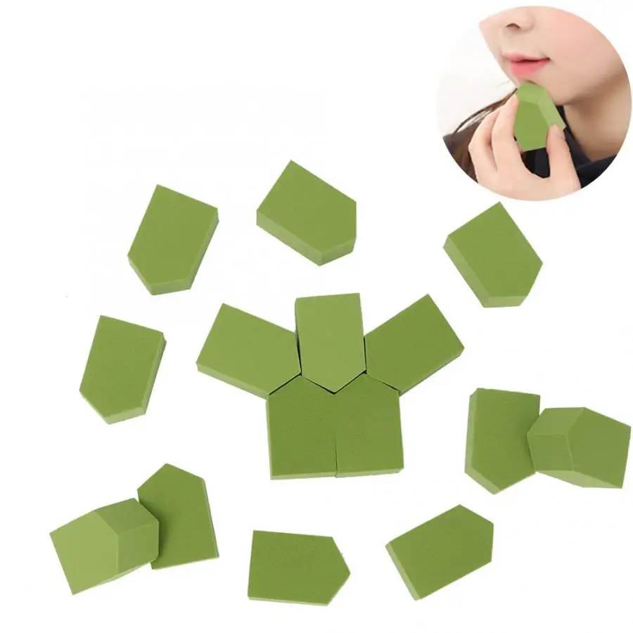 Косметический спонж 15 шт. красивый влажный и сухой двойного назначения спонж для нанесения пудры слоеный макияж косметический инструмент косметический слоеный макияж