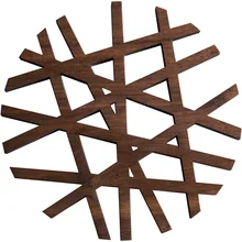 Лазерная полая прихватка Североамериканская черная ореховая изоляционная чашка коврик подстилка 3 вида на выбор