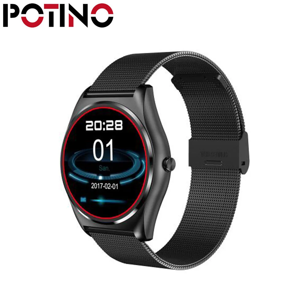 

POTINO Smart Watch N3 Heart Rate Monitor Bluetooth Smart Watch Wireless Charging Support Call Reminder Fitness Smartwatch PW42