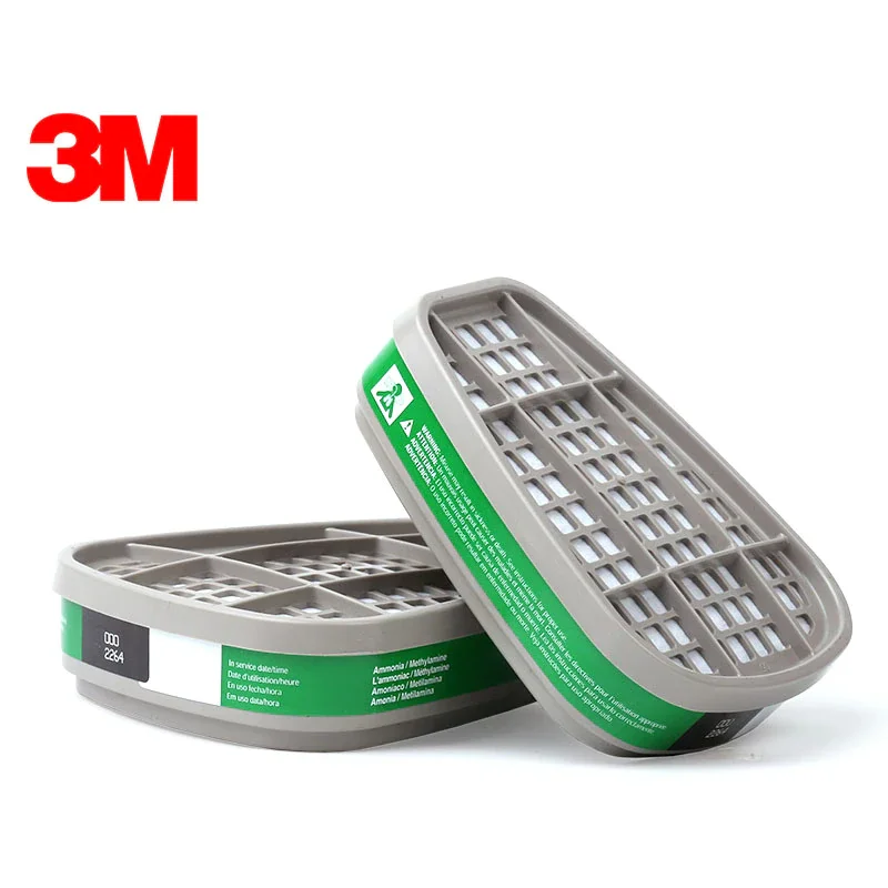 

3M 6004 Cartridge Ammonia Methylamine Cartridge Respiratory Protection Against Gas NH3/CH3NH2 Use with 3M Face Mask M891