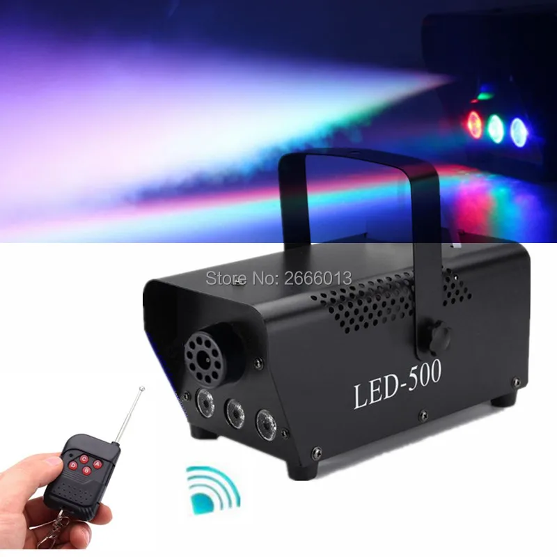 

500W LED Fogger/Wrieless Remote Control Smoke Machine With RGB LED Lights/500W LED Fog Machine For KTV Home Party DJ Equipments