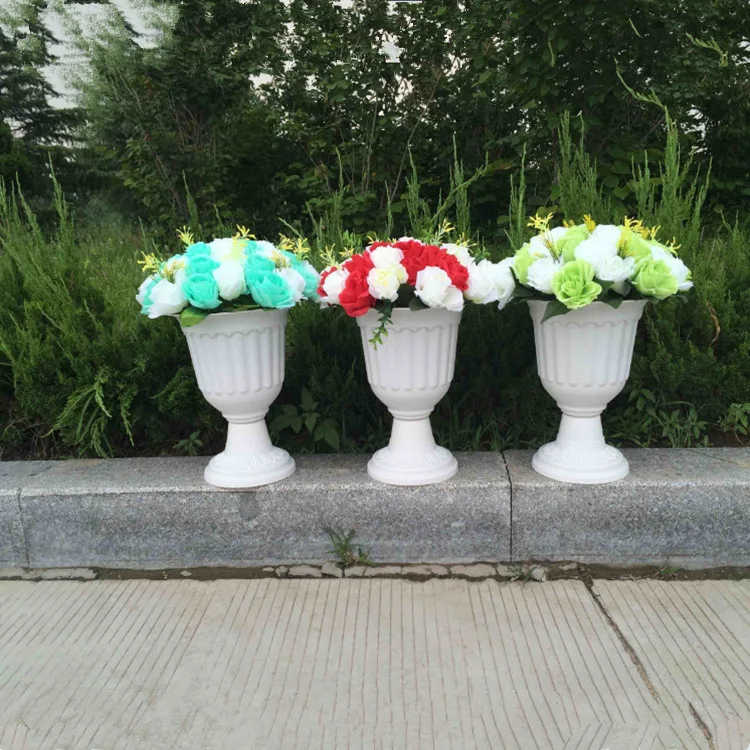 Wedding props flower pots wedding plastic flower pots wedding Road