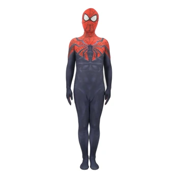 

New Red and Black Spiderman Costume Cosplay Costume Zentai Spandex Suit Spiderman Halloween Costume for Party Custom Made