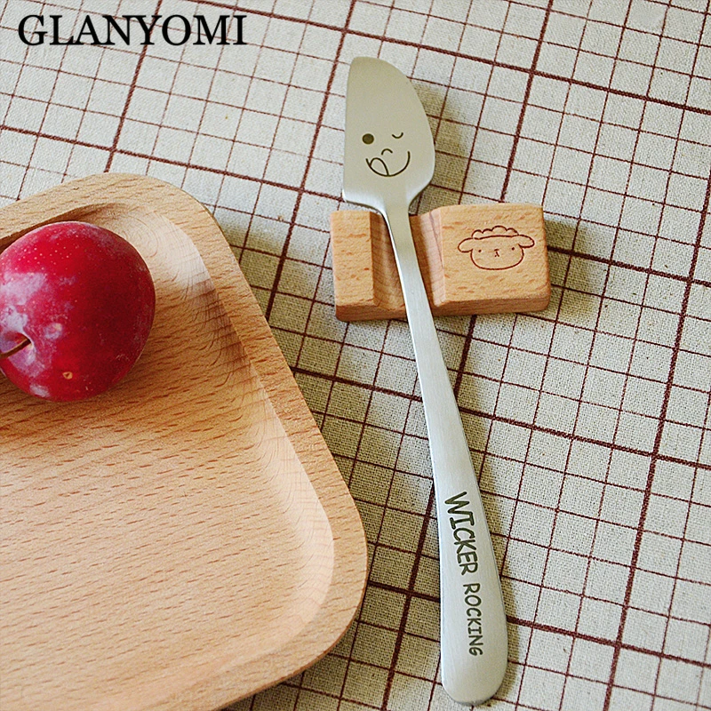 

1PC Stainless Steel Butter Knife Cheese Dessert Jam Spreaders Cream Silver Knifes Western Cutlery Breakfast Tool