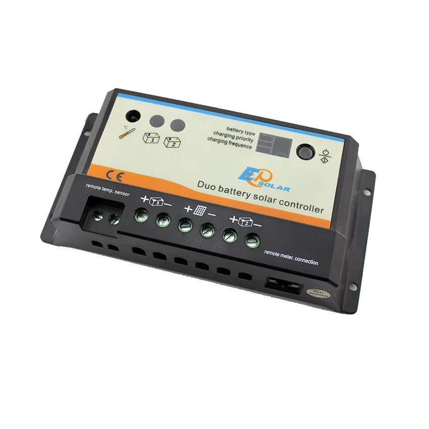 10/20A 12V 24V PWM EPIPDB COM двойной аккумулятор epsolar регулятор заряда солнечной