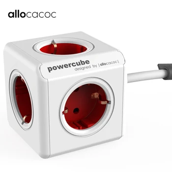 

Allocacoc Smart Home electric plug PowerCube Socket EU Plug power strip travel Adapter Switched Socket Extension 1.5M/3M Cable