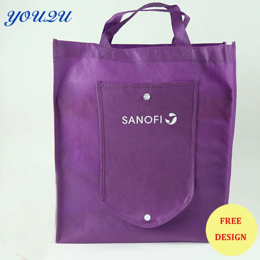 Индивидуальные различные цвета доступны печатных нетканые сумки, складная сумка, нетканые складная сумка + Escrow сумка