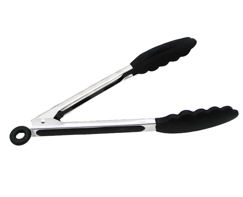 Silicone Kitchen Tongs BBQ Grilling Tongs Bread Food Salad Serving Tongs Clip Barbecue Cooking Tongs BBQ Tools Kitchen Utensils (9)