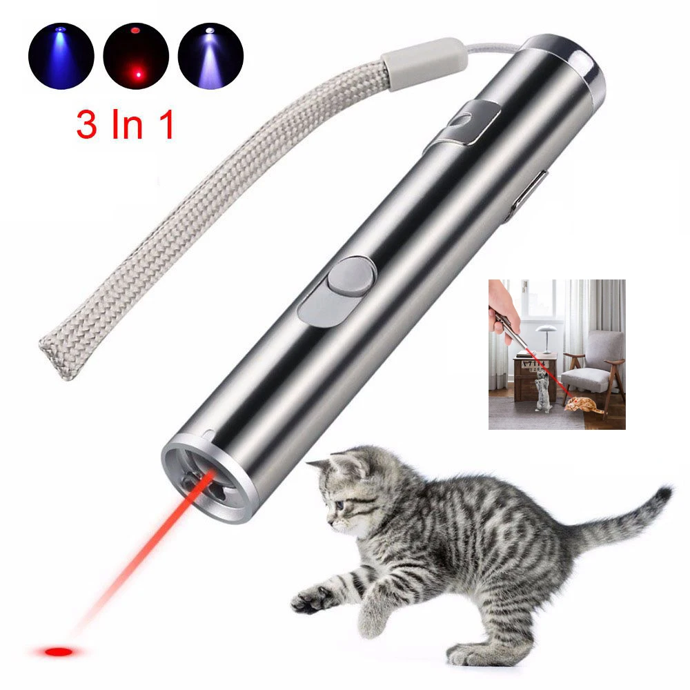 

3 in1 red lazer pointer USB rechargeable flashlight rechargeable UV flashlightAluminium Alloy Laser multi-function Lazer pen