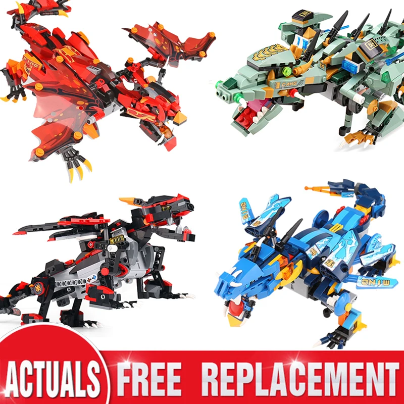 

RC Ninja Mech Dragon Firstbourne Stormbringer Compatible dinosaur 70612 70652 70653 Ninja Building Blocks Bricks Toys Gifts