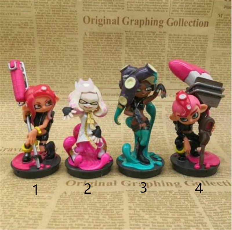 19 Figma Splatoon Splatoon 2 Girl Octoling Boy Pearl And Marina Amiibo Japan Figure Display Aliexpress