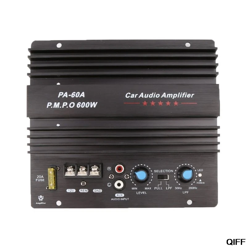 12V 600W автомобильный аудио усилитель доска PA-60A сабвуфер модуль схемы May06