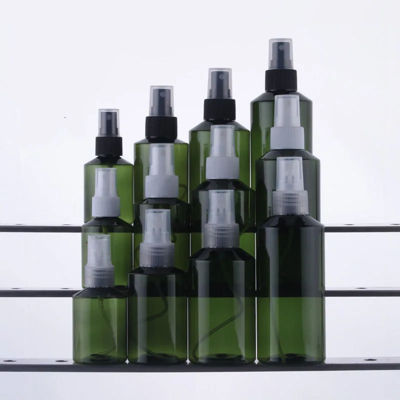 

Free shipping 300pcs/lot 100ml dark green spray bottle ,100cc Atomizer Cosmetic Container