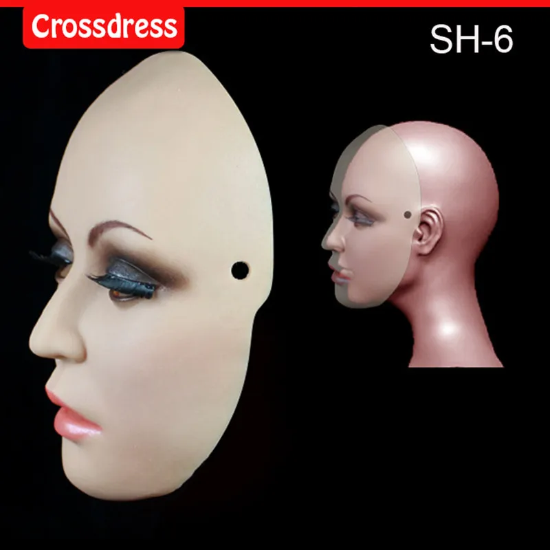 SH 6 Beautiful female silicone mask Face mask Christmas special Halloween activities the eye can see