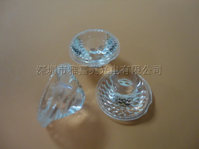 

High quality Led lens 20mm 30 deg Bead surface, without holder, high power lens