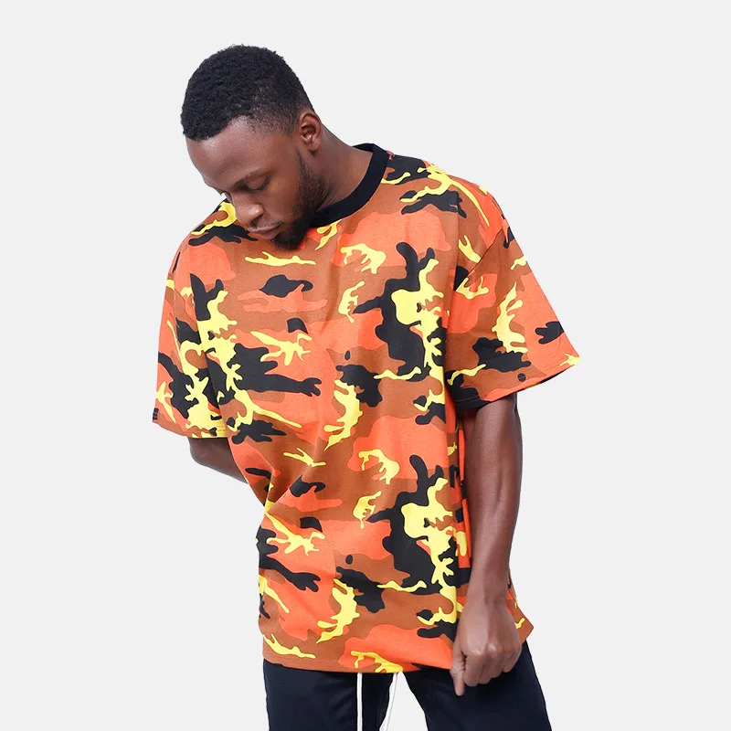 

New Men Short-sleeved Camouflage Color T-shirt 3 Colors M/L/XL Spring/Summer Wearing
