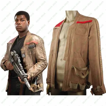 

Star Wars VII The Force Awakens Finn Jacket Coat Outfit Outwear Uniform Cosplay Halloween Costume Daily Use Birthday Xmas Gift