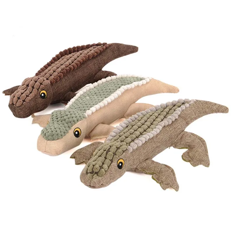 alligator dog toy