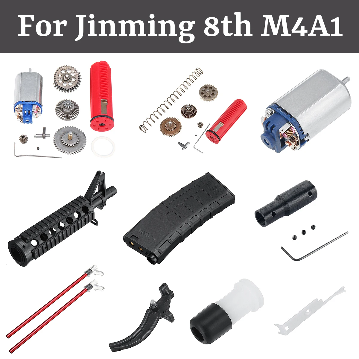 

Gel Ball Accessories for JinMing 8 M4A1 Upgrade Material Gears Outdoor Tool Parts Replacement Water Accessories
