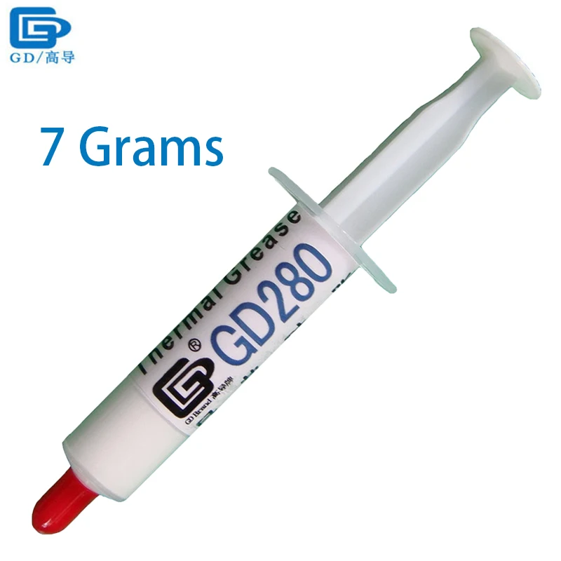 

GD280 Thermal Grease Paste Silicone Plaster For cpu led heatsink Compound High Performance White 7 Grams processor