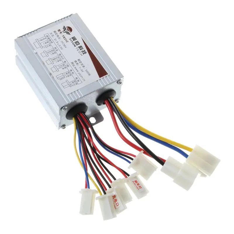 Clearance 1 Pc DC36V 500W Brushed Controller Motor Foot Pedal In/Off Switch Wiring Electric Bike Scooter Speed Control 1