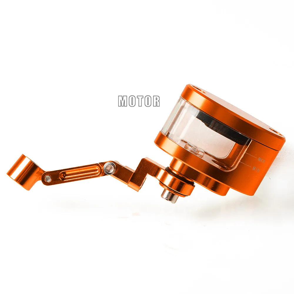 Универсальная мотоциклетная Тормозная жидкость резервуар цистерна масло жидкость чашки для Honda GSXR 600 MSX 125 300 для YAMAHA FJ-09/tractracer - Цвет: orange