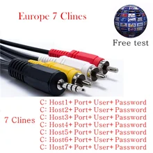 cccam espa a 1 year cccam cline for spain europe italy poland portugal with 7 lineas ccam for receptor satelite V8 TV Receivers