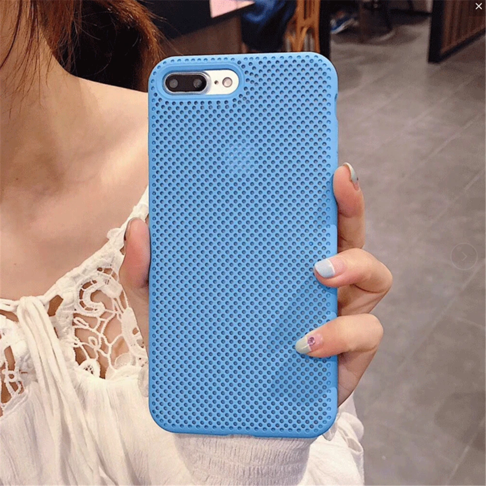 Official Heat Dissipation Liquid Silicone Case For iPhone 7 8 Plus X 5 SE 6 6S Samsung Galaxy Note S8 S9 S10 |