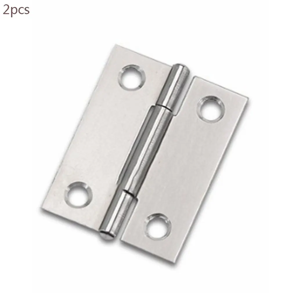 

2pc 1.5Inch Small Hinge Wooden Box Door Small Hinge Thickened Door And Window Stainless Steel Vintage Hinge