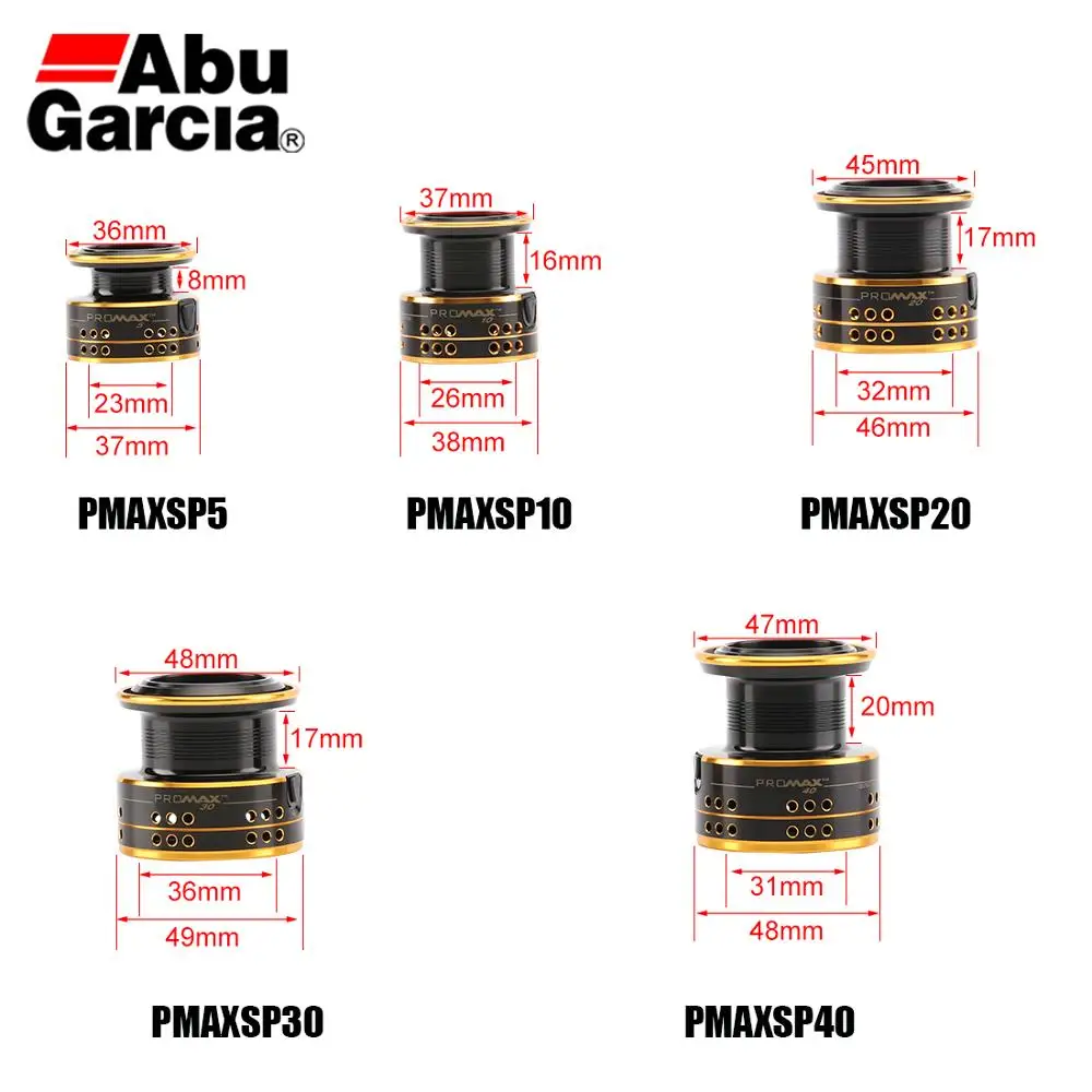 ABU GARCIA спиннинговая Рыболовная катушка PMAX 500 1000 2000 3000 4000 для ловли карпа
