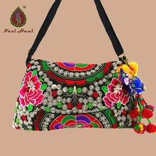 Купить 1 получить 1 бесплатно pures с вышивкой в национальном стиле hobos винтажные холщевые женские сумки модные наклонные сумки на плечо
