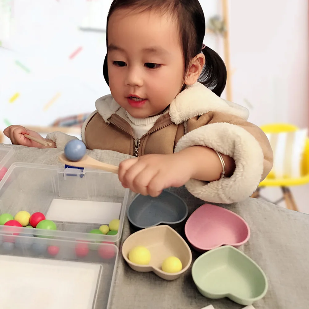  Arrival Baby Early Educational Puzzle Play Practice Chopsticks Clip Beans Toys Digital Teaching Too - 33028057673