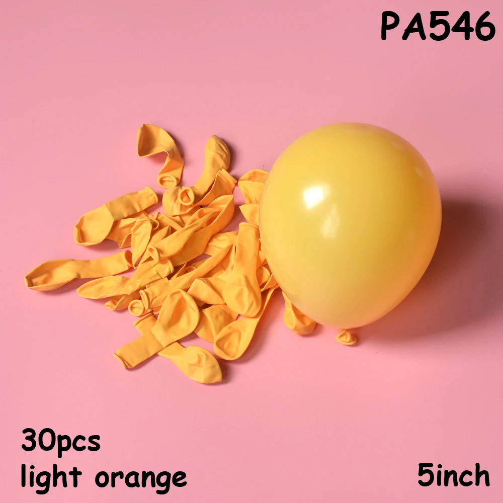 5 дюймов шары Макарон Арка серый персик оранжевый шар пол раскрыть набор воздушные шары на день рождения ребенка 30 день рождения украшения - Цвет: PA546