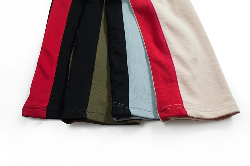 Wycbk высокое качество Мода 2017 г. одежда со вставками полной длины хип-хоп улица брюки повседневные штаны пот Штаны Твердые Прохладный