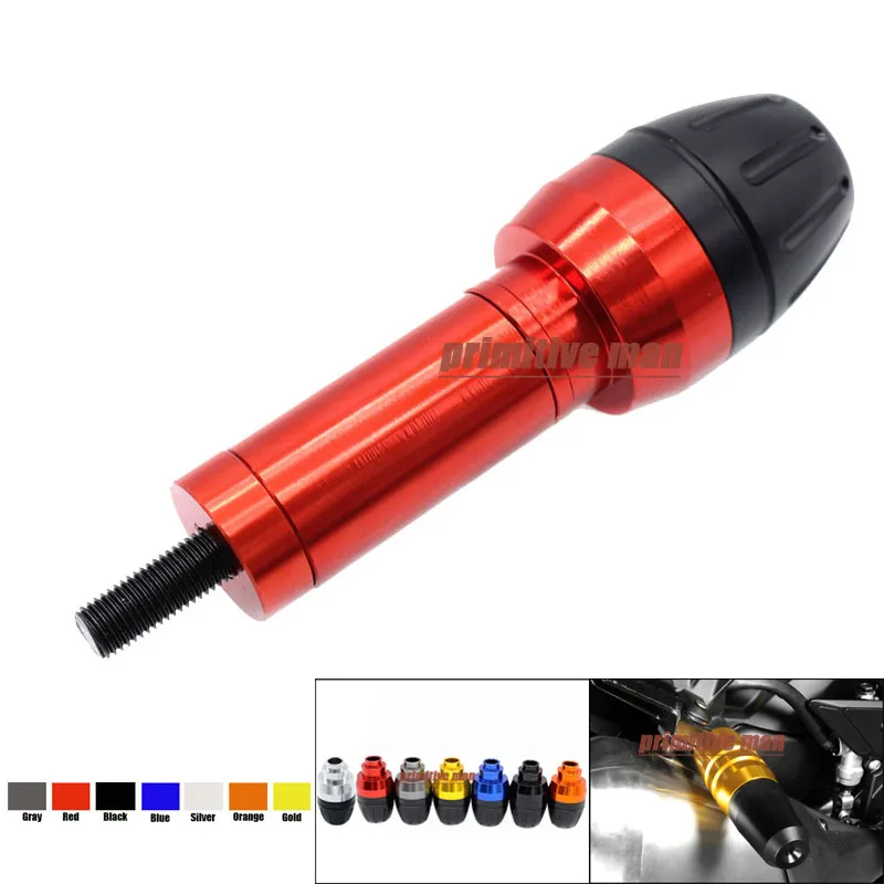 For Kawasaki Z250 Z300 Ninja 250 300 Z800 CNC Aluminum Crash Pads Exhaust Sliders Protector Red | Автомобили и мотоциклы