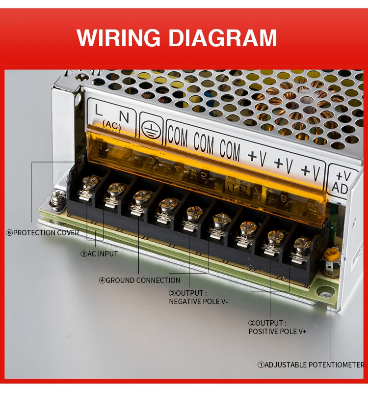 S-200-12) стабильный источник постоянного напряжения 200W 12V импульсный режим питания 12v DC источник питания 200w