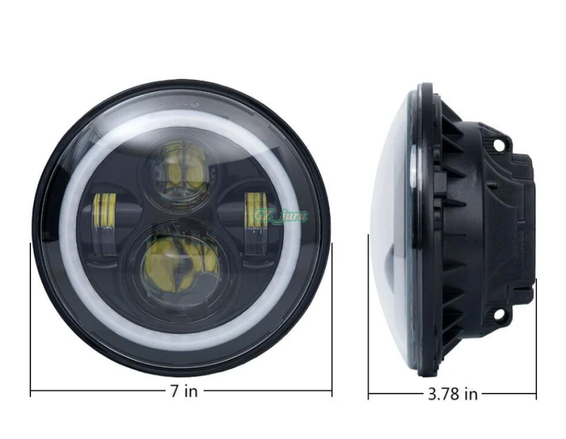 Автозапчасти 50 Вт LED 7 дюймов Фары для автомобиля с Bluetooth RGB Halo 2 шт. для 1997- Jeep Wrangler JK