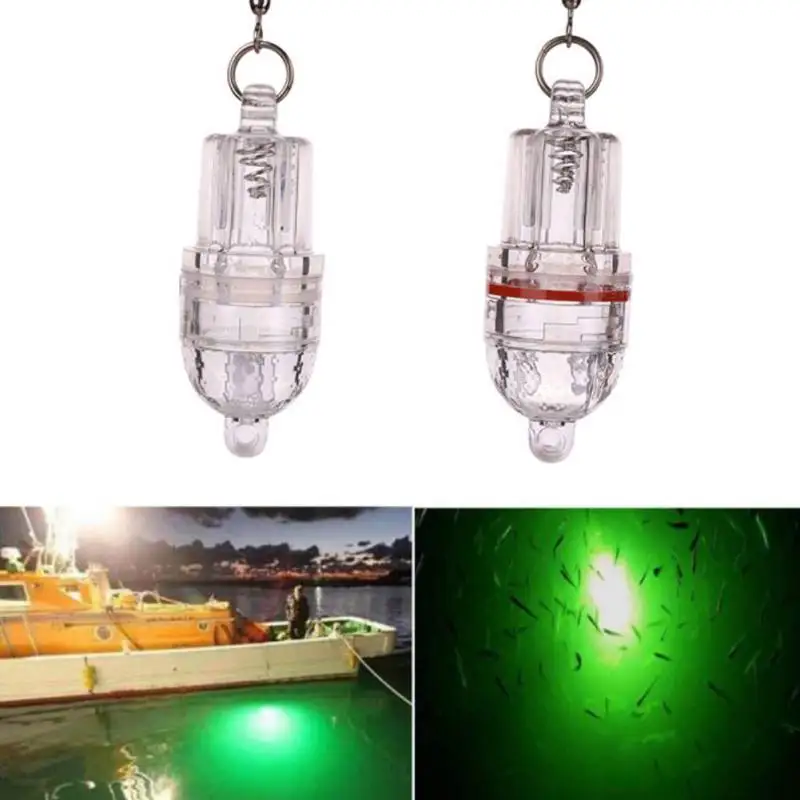 

1pcs Deep Drop Underwater Lamp Fish Lure Light Green Blue Red Colorful Color Fishing Lamp Fishing Tool 2019 New