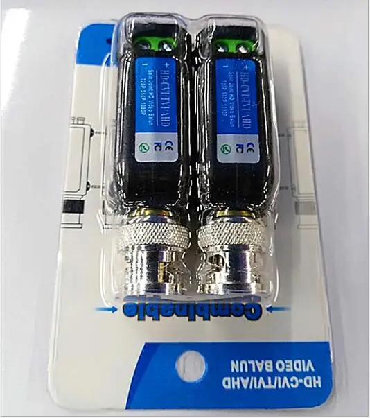 BNC Video Balun Connector Plug Adapter Mini Coax 218B | Безопасность и защита