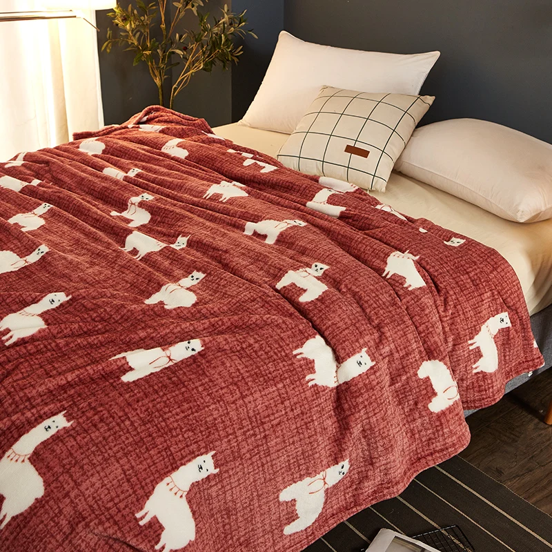 LREA Горячая Распродажа плед коралловый флис одеяло супер теплый мягкий плед зима на диван кровать самолет путешествия покрывала простыни