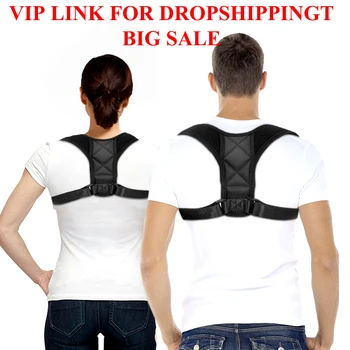 

Adjustable Back Posture Corrector Clavicle Spine Back Shoulder Lumbar Brace Support Belt Posture Correction Corset Back Support